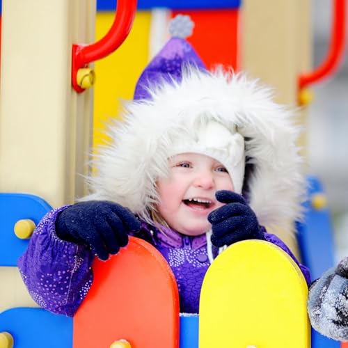 Image of ONESING 12 Pairs Kids Gloves - Warm Knitted Winter Gloves Bulk for Girls Boys | Children Gloves Designed for Cold Weather
