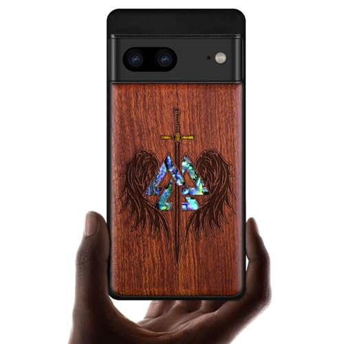 Coque pour Google Pixel 7 étui en bois gravé idée cadeau unique