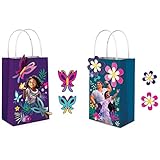 Create Your Own Paper Bag with Add-ons (Pack of 8) - 8.25' x 5' x 3.25' - Perfect for Kids' Parties & Gifts, Encanto