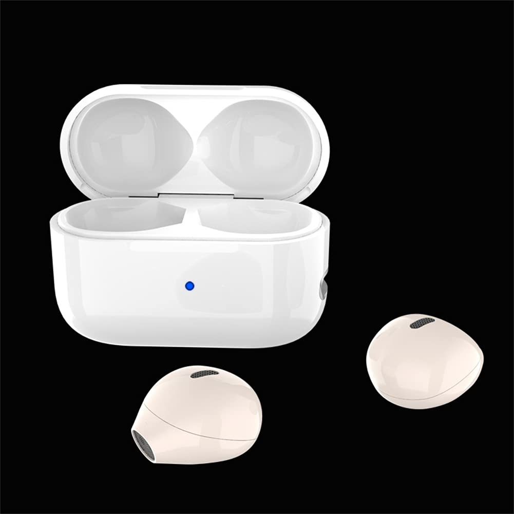 Słuchawki bezprzewodowe, MINI Bluetooth 5.0 Słuchawki w uchu z obudową ładowania, komfortowe słuchawki bezprzewodowe douszne do sportu pracy,Skin tone