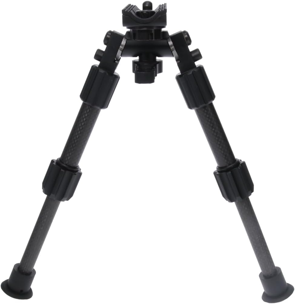 TRUGLO Tac Pod Carbon Pro Adjustable Lightweight Durable Portable Rifle Bipod w/Pivoting Base - Mount Style & Leg Length Options