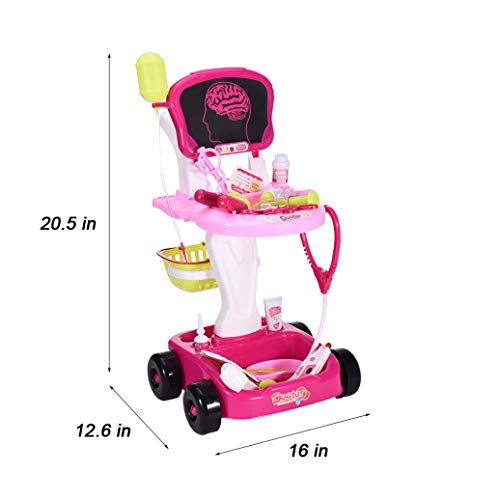 image for MORECON [US Fast Shipment] Doctor Cart for Toddlers Medical Kit Preten