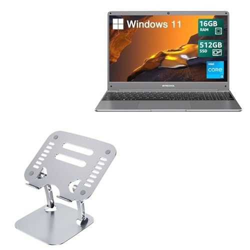 Base ergonómica ajustable BoxWave para laptop 15.6 pulg