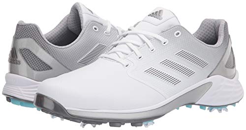 adidas ZG 21 White/Dark Silver Metallic/Silver Metallic 9.5 D (M) - Thumbnail 7