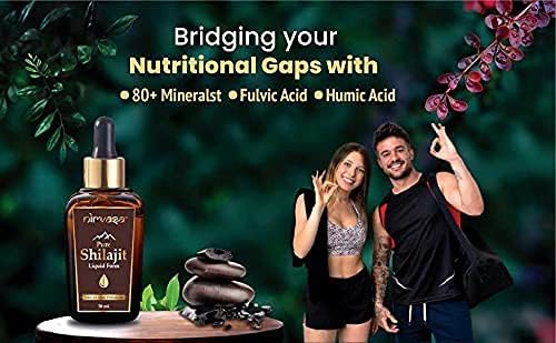Miniatura 9 de Nirvasa Pure Shilajit líquido ayurvédico crudo Shilajeet para hombres - 50ML