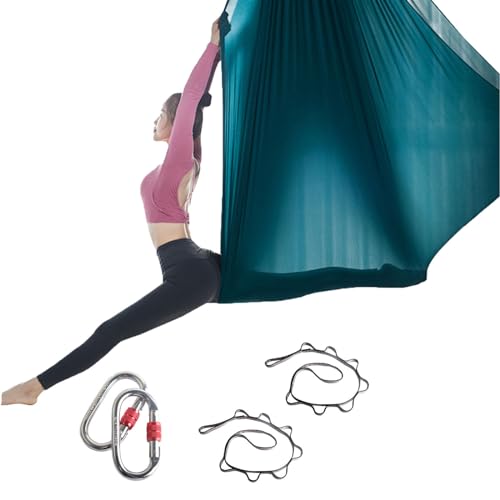 aerial yogatuch 5m with Extension Straps, andCarabiners Nur für Erwachsene(5M) (D)