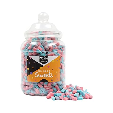 Mr Beez Sweets | Fizzy Blue Bottles | Choice of Classic Retro Sweets Available | 24x14cm | 1700 Grams Cover