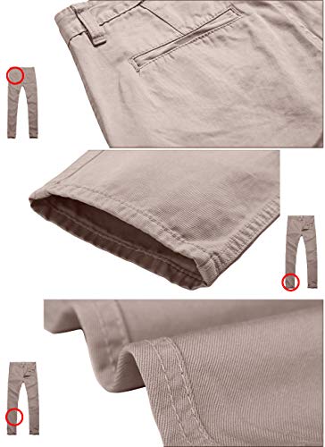 Image of Match Mens Regular-Fit Casual Flat Front Chino Pants