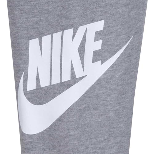 Image of Nike Kids' Sportswear Club Fleece Pullover Hoodie and Joggers 2-Piece Outfit Set (Large Swoosh Logo)