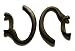 2 Black Earhooks for Motorola H700 H710 H715 H721 Wireless Bluetooth Headset Ear Hook Loop Clip Earhook Hooks Loops Clips Earloop Earclip Earloops Earclip Replacement Part Parts