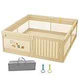 ベビーサークル フェンス ベビーフェンス 200x180x65cm ドア付き