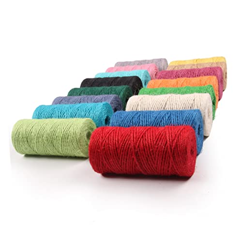 Homoyoyo Cordón Rojo Oscuro De 100 M para Decoración del Hogar Manualidades Embalaje Ocasiones Festivas Y Jardinería