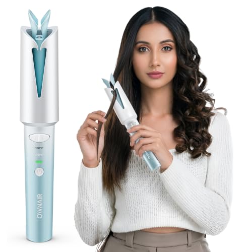 Image of Ownair Automatic Hair Curler for Women, Cordless Auto Hair Curler, 4200 mAh Rechargeable Battery, USB C Fast Charging, Left & Right Curl Modes, 160C & 190C Temperature Settings, Portable Curling Iron for Salon Quality Curls