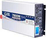 Inverter A Onda Sinusoidale Pura 3000w/4000w/5000w/6000w/7000w/8000w Inverter di Potenza Dc 12v/24v/48v/60v/72v A AC 110v/230v 240v Convertitore di Tensione Trasformatore con P, 7000W, 60Vto220V