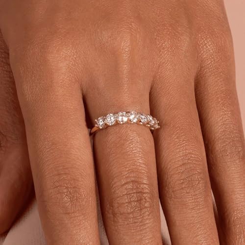 ALEXTINA 4 Pieces Stacking Gold Rings for Women Dainty Cubic Zirconia Wedding Band Micro Pave Diamond Ring Set Gold Knuckle Women Rings Set4
