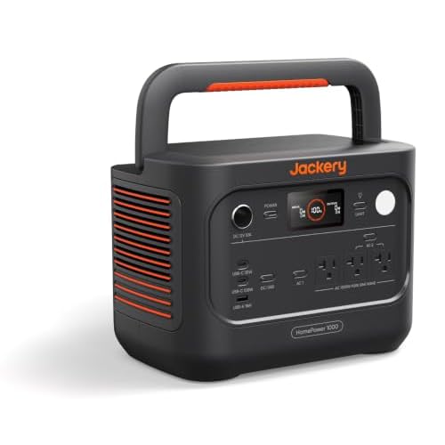 Jackery HomePower 1000 v2 Portable Power Station,1024Wh LiFePO4 Home Battery Backup, 1500W Solar Generator,10ms UPS, 50-Min Fast Charge, for Emergency, Outdoor, and Off-grid