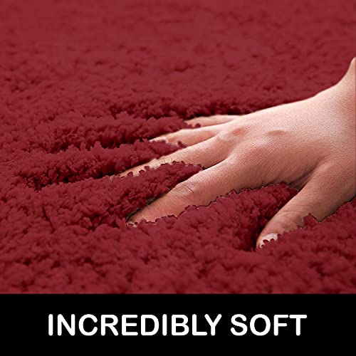 Image of Flooring India Co Newman Carpet 2500 GSM Super Soft Anti Skid Area Rugs for Home Decor, Bedroom (4x6 Feet, Maroon)