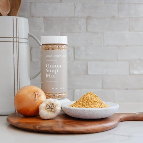 Clean Monday Meals Onion Seasoning Mix | Gluten Free, Dairy Free, No Artificial Additives | Versatile Dry Onion & Garlic Seasoning for Soups, Sauces & Cooking | 11 oz (≈ 314 g) - Thumbnail 3
