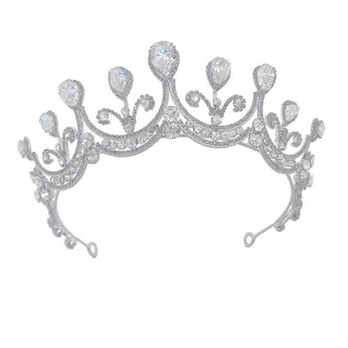 Couronne de mariée anti-glisse en strass scintillants pour sublimer votre coiffure
