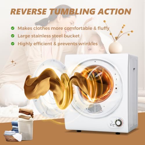 Image of Euhomy Portable Clothes Dryer for Laundry, 120V Electric Dryer