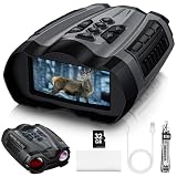 Night Vision Goggles,4000mAh Rechargeable Binoculars for Adults with 3.5' Screen and 32GB Memory Card for 36MP Photo and 4K Video,9 Gear Infrared and 10X Digital Zoom for Outdoor Enthusiasts