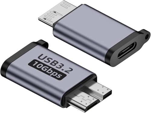 Image of Tobo USB C to Micro B Adapter 10Gbps, 1 Pack, Compatible for Micro USB 3.0 Devices, Supports USB3.2(10Gbps), Plug-and-Play, Easy to Carry, Secure Connection, Includes Strap TD-1173TC