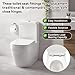 Universal Toilet Seat Hinge Replacement, 1 Pair Quiet Slow Soft Close Toilet Seat Hinges, Fits Most Toilet Seats Easy Install with Screws, Compatible with Bidet/Elongated/Round Toilet