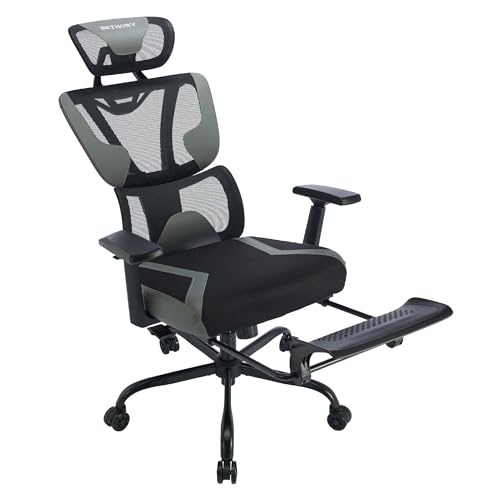 BRTHORY Bürostuhl Ergonomisch mit verstellbaren 3D Armlehnen | Drehstuhl mit Lendenwirbelstütze Rückenschonend | Schreibtischstuhl mit Kopfstütze | Office Chair mit Fußstütze Wippfunktion bis 135° BRTHORY Bürostuhl Ergonomisch mit verstellbaren 3D Armlehnen | Drehstuhl mit Lendenwirbelstütze Rückenschonend | Schreibtischstuhl mit Kopfstütze | Office Chair mit Fußstütze Wippfunktion bis 135°