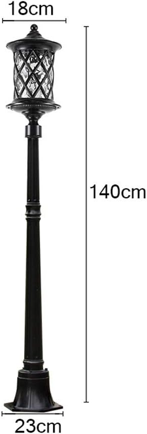 GUOCC Creative Pillar Lamp Lantern E27 European Outdoor Community Park Villa Garden Patio Light Lawn Street Lamp Waterproof Hotel Villa Landscape Column Lamp High Pole Lighting Lights Fixture photo 3