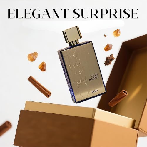 Miniatura 2 de Juego de perfumes de inspiración árabe, colección de 6 botellas, ámbar Oud, ámbar azul, Klamath, Aswad Noir, Klamath, 6PM Mist, 3.4 onzas líquidas