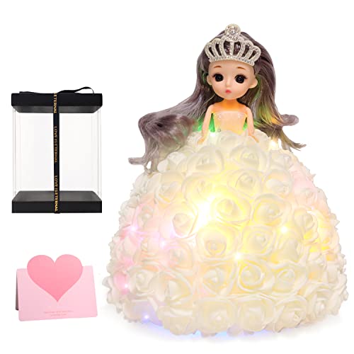 Cadeaux de Saint Valentin pour Elle, Ours Rose Cadeaux d'anniversaire, de Mariage, de Saint-Valentin, Jolis Cadeaux d'anniversaire pour Filles, Cadeaux Saint Valentin Femme (Blanc) Cover