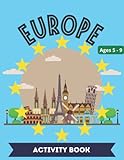 europe geography activity book: world geography workbook for kids