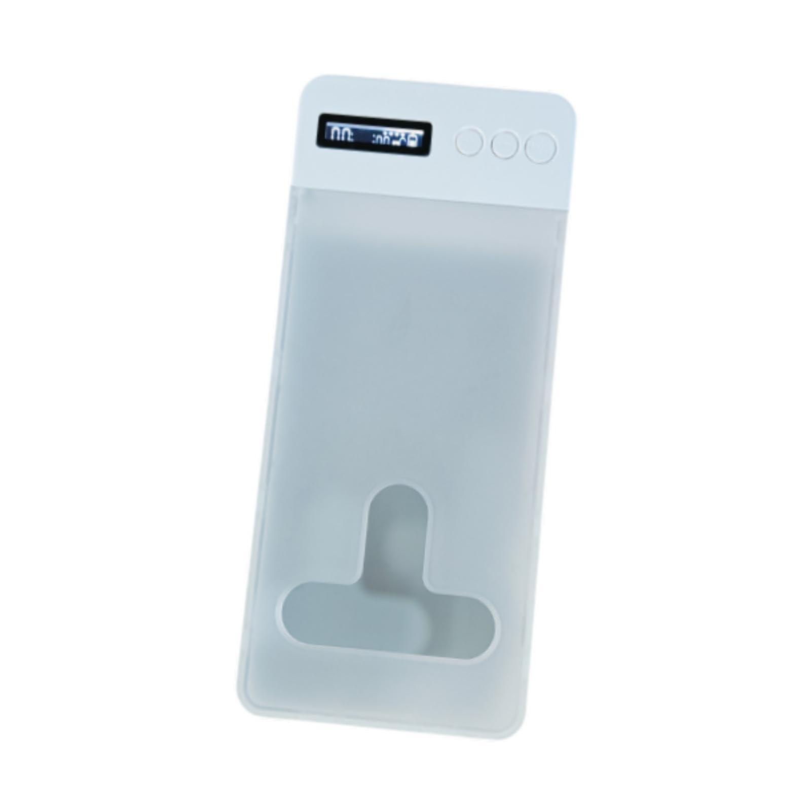 Boîte de verrouillage pour téléphone - Organisateur pour bureau, maison, dortoir, table de salon avec port de charge USB, blanc