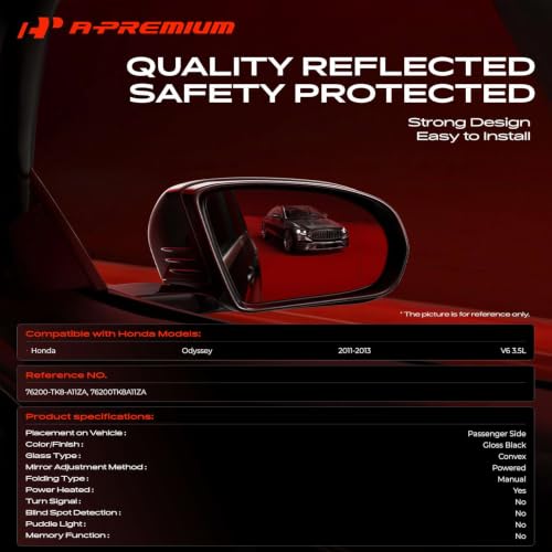 A-Premium Passenger Side Power Door Mirror Compatible with Honda by A-Premium - Used condition - Image 2