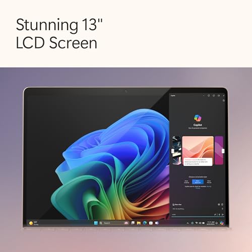 Image of Microsoft Surface Pro 2-in-1 Laptop /Tablet (2024), Windows 11 Copilot+ PC, 13 inch Touchscreen Display, Snapdragon X Plus (10 Core), 16GB RAM, 512GB Storage, Dune