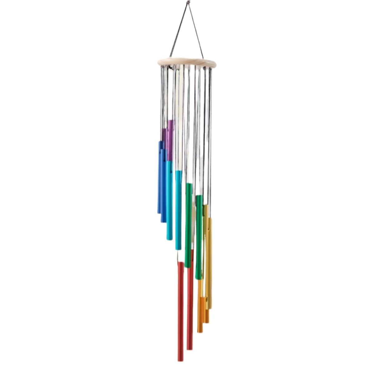 Colorful Wind Chime For Outside With 14 Aluminum Tubes For Garden Patio Balcony Decor wind chimes(Whitewood)