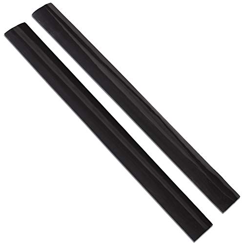 Collections Etc Silicone Stove and Countertop Gap Strips - Set of 2, Black