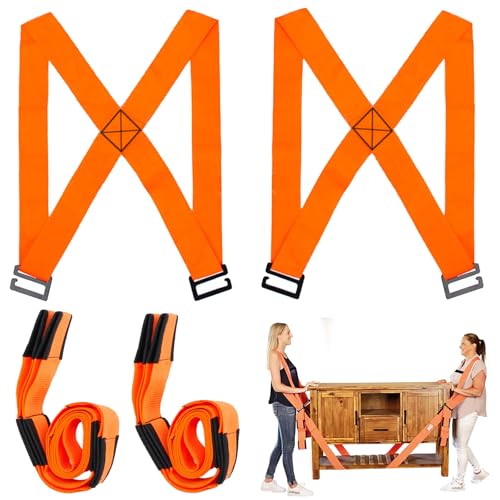 Tundwhite Moving Straps, 2 Piece Lifting Straps for Moving, Adjustable Carrying Straps, Ergonomic Straps for Moving and Transportation, Furniture Lifting Straps, for Furniture, Household Appliances