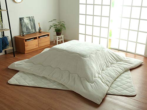 長方形 こたつ布団「 フラン 掛け布団単品 」【GL】185×235cmアイボリー(#9808519) こたつ掛け布団 こたつ掛布団 厚掛 リバーシブル