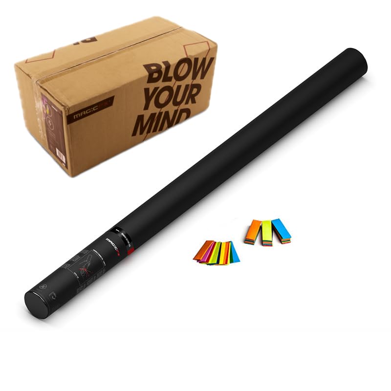Canon à confettis multicolore de 80cm avec portée 14m pour lanceur événementiel