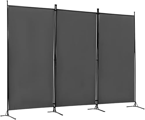 3 Panel Room Divider, Folding Partition Privacy Screens, 6FT Tall Freestanding Room Dividers Room Separator Home Office Walls Dividers,102" W x 71" disponible en Yaxa Venezuela