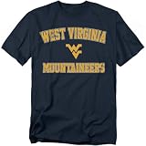 West Virginia University Campus Classic Adult T Shirt, Navy, L