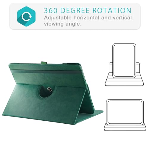 Tading Standing Premium PU Leather Case for Onyx Boox Go 10.3 Tablet (2024 Released), Lightweight Book Folio Cover with Auto Sleep/Wake (Green)