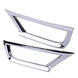 Fit für VW T-ROC 2017-2018 beler Exterieur Nebelscheinwerfer Dekor ABS Kunststoff Verchromt 2 Stück