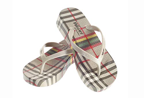 Image of Khadim's Waves Platform Heel Washable Slippers for Women