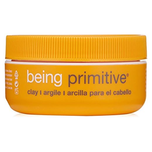RUSK Being Primitive Clay, 1.8 Oz, Humidity-Resistant Emollient Clay that Bulks Up the Hair Shaft, Helps Mend Split Ends and Adds Body, Flexible Clay for Styling, 1.8 Oz (Pack of 1)