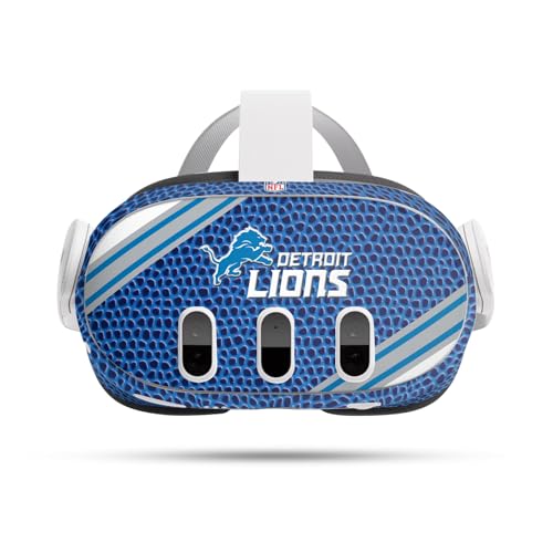 Sticker vinyle Meta Quest 3 NFL Detroit Lions pour éviter rayures et traces
