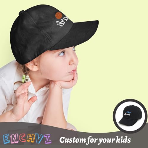 Image of Personalized Baby Infant Baseball Cap Custom Boys Girls Embroidered Sun Hat Custom Trucker Hats for Toddler Kids