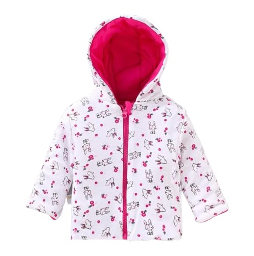MINIBERRY REVERSIBLEJACKET (0-6 Month, Dark Pink) 2
