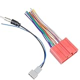 Fiegromech Car Radio Wiring Harness Kit Replacement for Mazda 2 3 5 6 CX-5 CX-7 Miata Stereo Wire Harness Cable with Antenna Adapter Aftermarket Radio Wire Connector